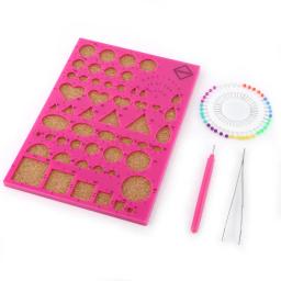Placa de modelo de papel artesanal, faça você mesmo, pinça + pinça + caneta com fenda para recortes, kit de ferramentas de molde, artesanato de papel, faça você mesmo, crimpador de arte, livros de recortes - Image 5
