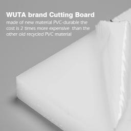Wuta-PVC Branco Tábua De Corte, Borracha Mallet Mat, Couro Artesanato Ferramentas, Selo De Perfuração, 2 Tipos Escolher, Alta Qualidade, 20x12cm - Image 3