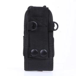 Bolsa de transporte para rádio, capa de nylon com suporte para kenwood baofeng - Image 5