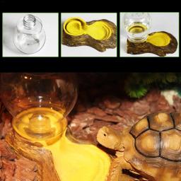 Répteis Anfíbios Automático Waterer Tartaruga Bacia Lagarto Tigela Alimentador De Água Fontes Bebendo Reptile Box Paisagismo Decoração - Image 4
