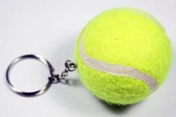 Novo design de tênis bola chaveiro carro chaveiro esporte corrente tira cor saco pingente chaveiros para o homem feminino presente atacado 17109 - Image 2