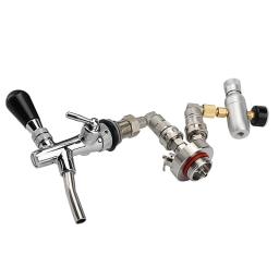 Kit dispensador de cerveja em aço inoxidável, Mini CO2 regulador, Barril com sistema ajustável Tap Set, Homebrew Bar Tools, 3.6L128oz - Image 5