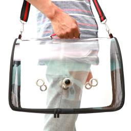 Gaiola transportadora de pássaro transparente pvc respirável papagaios saco de viagem mochila para animais de estimação birdcage pássaro saco de viagem suprimentos para animais de estimação portador - Image 2