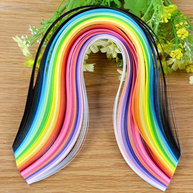 Conjunto de 260 Tiras de Papel para Artesanato - Kit de Fitas em Várias Larguras e 39cm para Presentes e Decoração Floral
