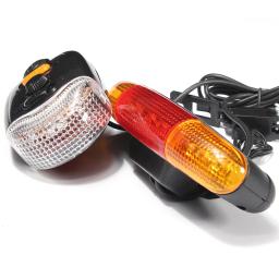 Sinal de seta de segurança com led para bicicleta, luz de freio e buzina - Image 5