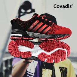 Tênis respiráveis casuais masculinos, sapatos de cesta de caminhada confortável, malha aérea plana, sapatos de montanhismo, ao ar livre, clássico - Image 2