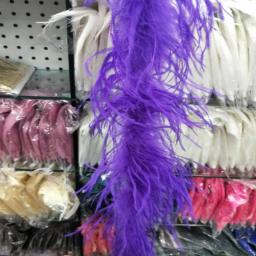 Conjunto de fantasias boá de penas de avestruz 2 estruz/enfeite para festa, cachecol de penas brancas disponíveis - Image 3