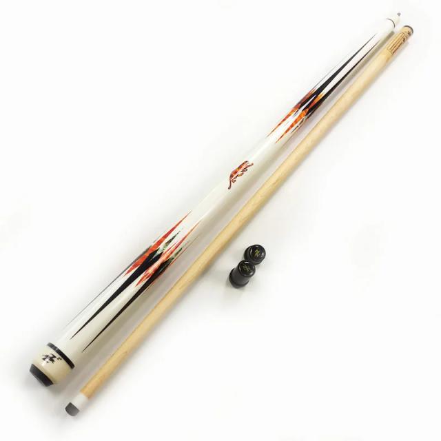 Tacos de Sinuca de Alta Qualidade em Madeira Maple: Disponíveis em 9.5mm, 11.5mm e 13mm, 2 Cores e Design 1/2 Split