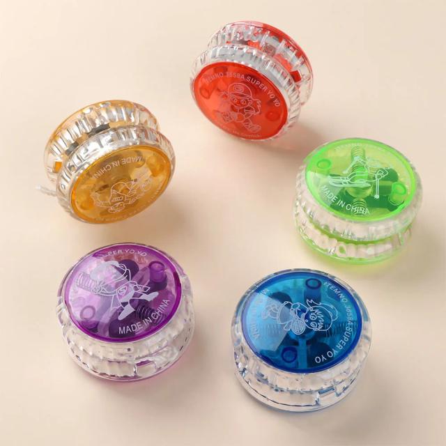 Bola Luminosa LED para Crianças - Yoyo Brinquedo com Mecanismo de Embreagem para Festas e Diversão