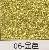 Folhas de Papel Espuma EVA com Glitter Dourado para Artesanato - 10 Peças de 2mm para DIY no Jardim de Infância