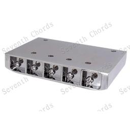 Conjunto de 5 cordas ponte cromada para baixo, acessórios para peças de instrumentos musicais - Image 5