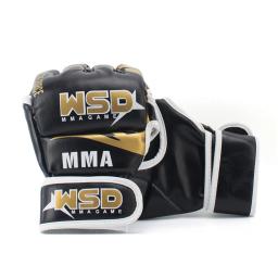 Luvas MMA de meio dedo para homens, Kicki Boxe, Karatê, Muay Thai, Luta Livre, Equipamento de Treinamento Sanda, PU - Image 2