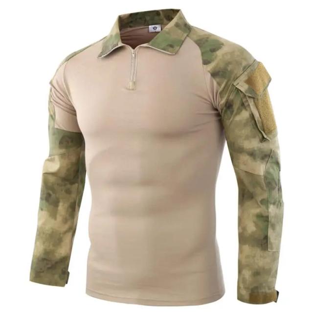 Uniforme Tático Militar Airsoft Camuflado para Combate: Camisa de Manga Longa para Assaltos Rápidos e Batalhas Intensas
