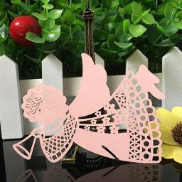 10 colos marcadores de mesa à laser para casamento, 50 peças, cartão de nome, decoração para festa de aniversário e casamento, lembrança do natal - Image 3