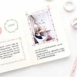 Fita adesiva decorativa de plantas e flores, fita colorida criativa para papel higiênico diy, adesivo para escola e escritório - Image 5