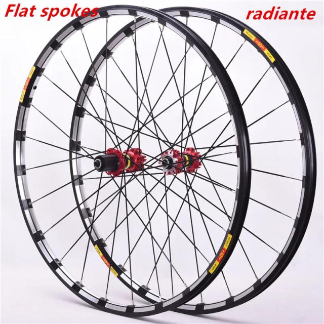 RUJIXU CROSSDTXT Conjunto de Rodas MTB 26/27.5/29" 5 Rolamentos Perlin 6 Furos