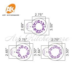 Conjunto De Estêncil De Cookie De Corrente De Flor, Estêncil De Bolo Floral, Ferramenta De Decoração Do Bolo Fondant, Kit De Ferramentas De Açúcar - Image 2