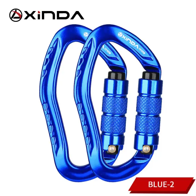 Mosquetão de Escalada Profissional Xinda 22kN com Fivela Pear-Shape para Caminhadas e Kit de Sobrevivência Segurança Máxima