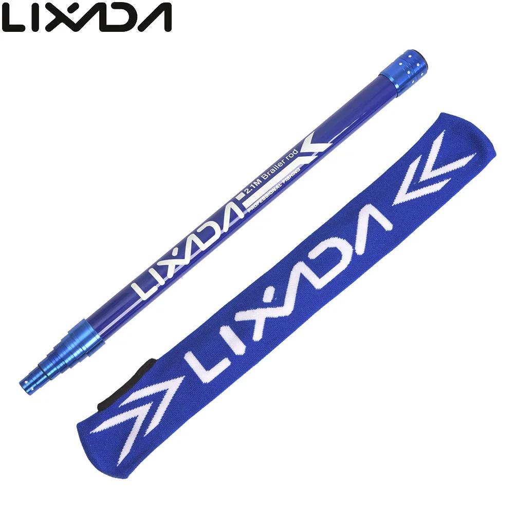 Lixada 2.1m vara de pesca nova extensão telescópica de fibra carbono rede de pesca brail lidar com pesca equipamento - Image 1