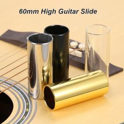 60mm de alta guitarra barra corrediça aço inoxidável metal/corrediças dedo vidro para guitarra ukulele instrumentos cordas acessórios guitarra - Image 1