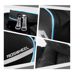 Roswheel bolsa de ciclismo com tela sensível ao toque, acessório para bicicleta de estrada e mountain bike, tubo frontal de 6.2 - Image 6