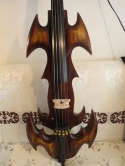 Novo modelo chique crazy-1 esculpido dragon scroll 5 cordas violoncelo elétrico 4/4 - Image 2