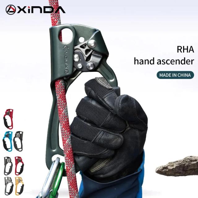 Dispositivo Ascendente Xinda para Escalada ao Ar Livre com Mão Direita e Punho Esquerdo - Ferramenta Ideal para Montanhistas