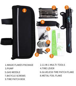Conjunto de ferramentas para reparo de bicicleta west biking, kit de conserto tipo bomba, chave de fenda, multiferramenta para ciclismo - Image 5