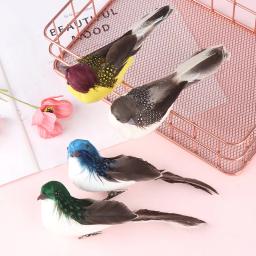 Falso artesanato aves espuma artificial penas mini pássaro, casamento mesa decoração, festa de aniversário, casamento, crianças, 1pc - Image 2