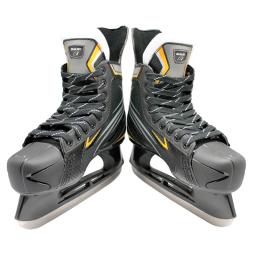 Adulto criança hóquei no gelo faca patinação tênis de skate no gelo truques sapatos lâmina de gelo real patines de esqui preto pvc malha id24 - Image 3