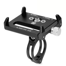 Suporte para telefone celular para bicicleta e bicicleta, base de liga de alumínio, clipe de montagem, gps - Image 4