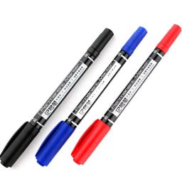 Waterproof Permanente Dual Tip Art Marcador Canetas, Preto, Azul, Vermelho, Estudante, Escola, Papelaria Escritório, Alta Qualidade, 6824, 0.5, 1.0mm Nib - Image 6