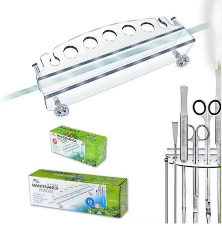 Suporte de ferramentas para aquário, 10cm, 15cm, estante de armazenamento para pinça, tesoura, ferramenta de limpeza de tanque de peixes, grama - Image 1