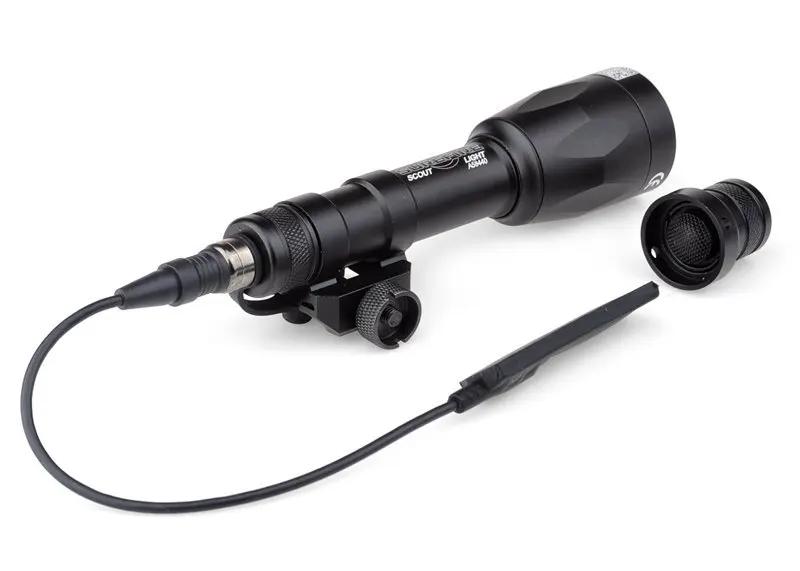 Arma de arma de airsoft, olheiro de luz m600p, lanterna super brilhante para caça, base de trilho picatinny de 20mm, 630 lúmens, ex362 - Image 1