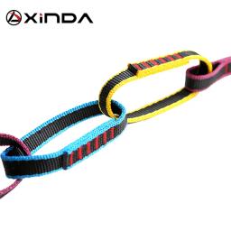 Xinda equipamento de escalada ao ar livre declive formando anel estilingue daisy chain margarida corda náilon daisy chain pessoal sistema âncora - Image 3