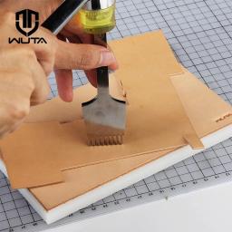 Wuta-PVC Branco Tábua De Corte, Borracha Mallet Mat, Couro Artesanato Ferramentas, Selo De Perfuração, 2 Tipos Escolher, Alta Qualidade, 20x12cm - Image 6