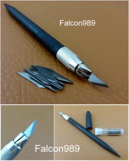 Kit de ferramentas de desenho, 9 peças, artesanato de couro, nano cerâmica, lâmina, cortador, gravação, estilete, cinzel de estampagem, creaser - Image 4