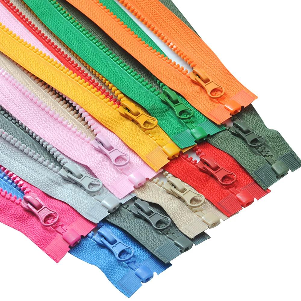 Resina Colorida Zíperes De Cauda Aberta, Zip para Roupas, Jaqueta de Alto Grau, Saco De Dormir, Zip Tenda Uniformes, No.5, 70cm, - Image 1
