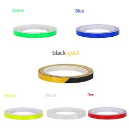 Roda fluorescente reflexivo adesivo, 8m, aro luminoso, fita de advertência, bicicleta refletor, carro, motocicleta, decalque vara - Image 2