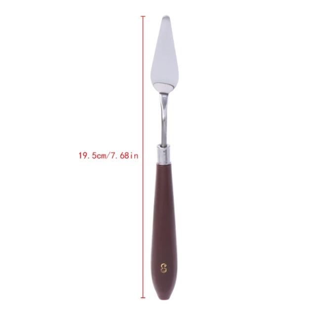 Espátula de Paleta em Aço Inoxidável para Artistas - Ideal para Raspar e Misturar Tintas a Óleo