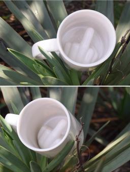 Caneca branca de dedo médio, caneca com design criativo estilo de novidade caneca de mistura de leite e café caneca engraçada de cerâmica capacidade de 300ml copo de água - Image 4