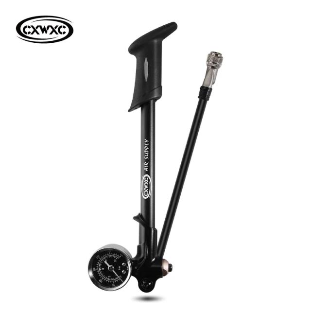 Bomba de Ar para Bicicleta GIYO com Alta Pressão, Calibre e Acessórios para Mountain Bike até 300 PSI