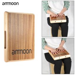 Ammoon compacto viagem cajon mão plana tambor persuession instrumento 31.5*24.5*4.5cm cajon tambor instrumentos de percussão - Image 1
