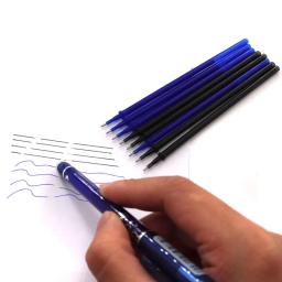 Caneta apagável Recarga Varas de Escritório, Tinta Azul Preto e Verde, Alças Laváveis, Material Escolar, 0.5mm, 12 PCs/Set, 20 PCs/Set - Image 3