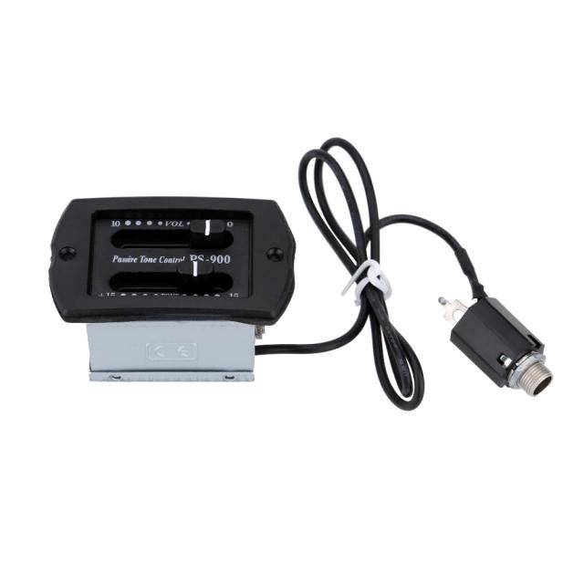 Equalizador Passivo para Violão com Controle de Volume e Amplificador Piezo de 6.35mm