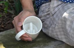 Caneca branca de dedo médio, caneca com design criativo estilo de novidade caneca de mistura de leite e café caneca engraçada de cerâmica capacidade de 300ml copo de água - Image 3