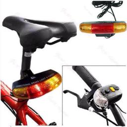 Sinal de seta de segurança com led para bicicleta, luz de freio e buzina - Image 2