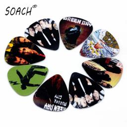 Soach-palhetas de guitarra de alta qualidade, dois lados, banda de rock, brincos, diy, mix, 50 peças, 0,71mm - Image 1