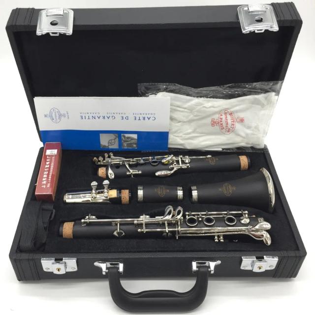 Clarinete Profissional E11 de Ébano e Baquelite com 17 Chaves e Frete Grátis