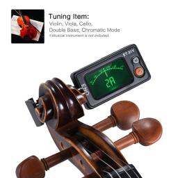 Eno ET-31V afinador de violino clip-on sintonizador modo de ajuste automático para violino viola violoncelo baixo duplo cromático com display lcd - Image 6